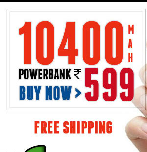 10400 Mah Powerbank Rs. 599 Shop Now >