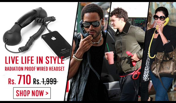 LIVE LIFE IN STYLE RADIATION PROOF WIRED HEADSET Rs. 710 Shop Now >